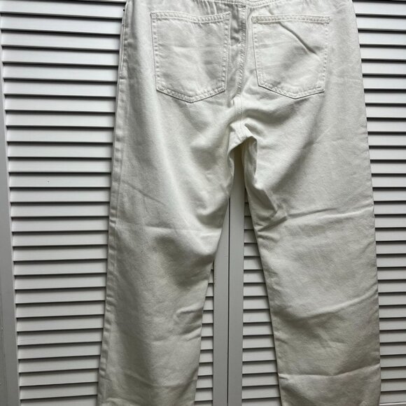 AVES LES FILLES High Rise Straight Leg Cropped Jeans Size 30 - Picture 7 of 8